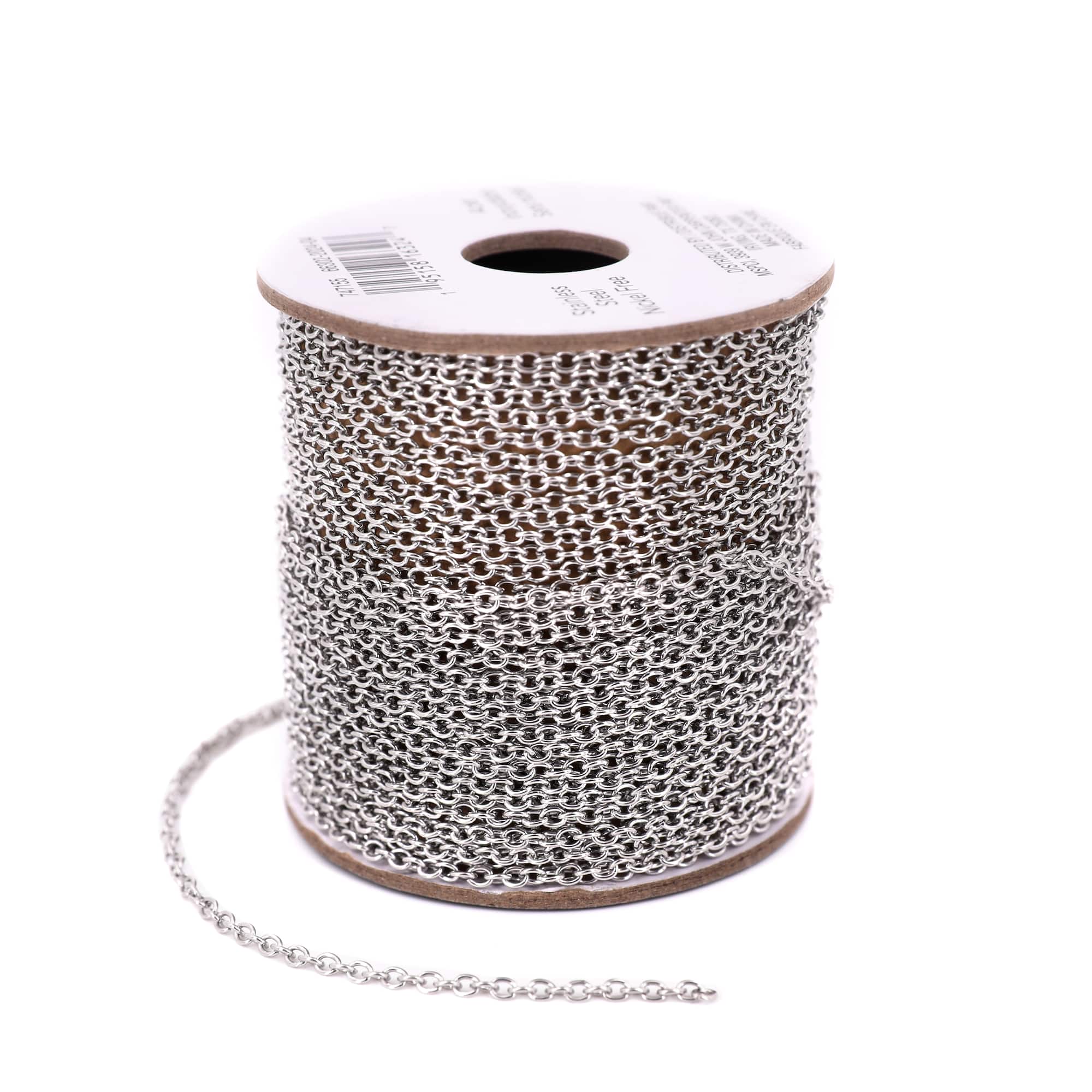 9.4yd. Stainless Steel Cable Chain Spool by Bead Landing™